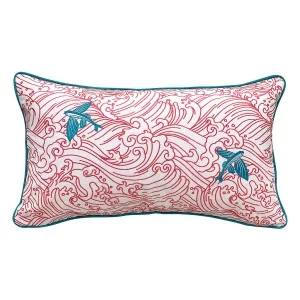 Trop Punch Coral Waves & Fish Indoor Outdoor Pillow