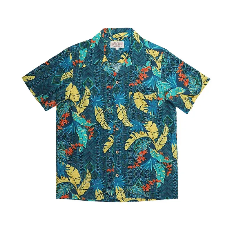 Tropical Hawaiian Shirts - Retro Floral Tee - Relaxed Fit