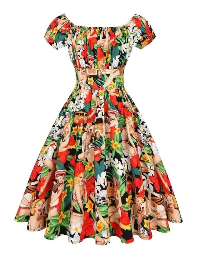 Tropical Pinups 50s Dress