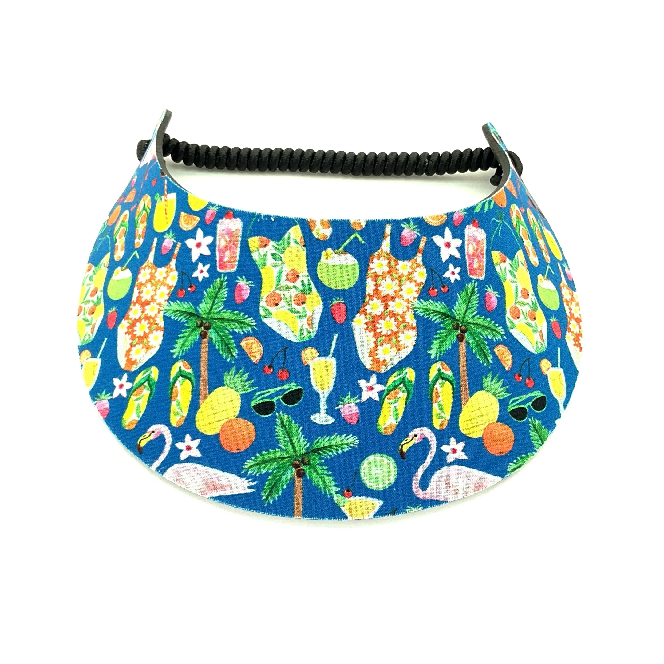 Tropical Print Foam Sun Visor