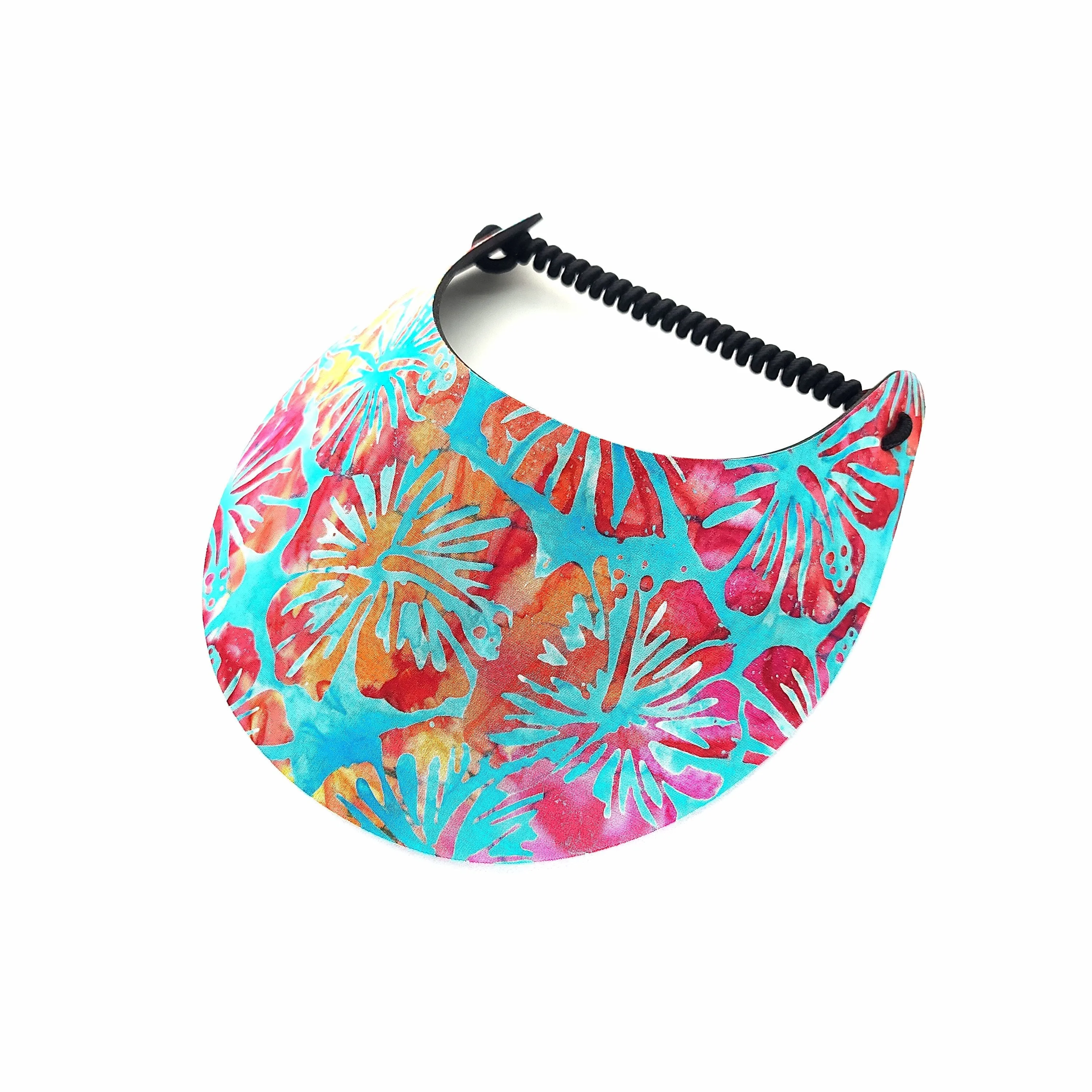 Tropical Print Foam Sun Visor