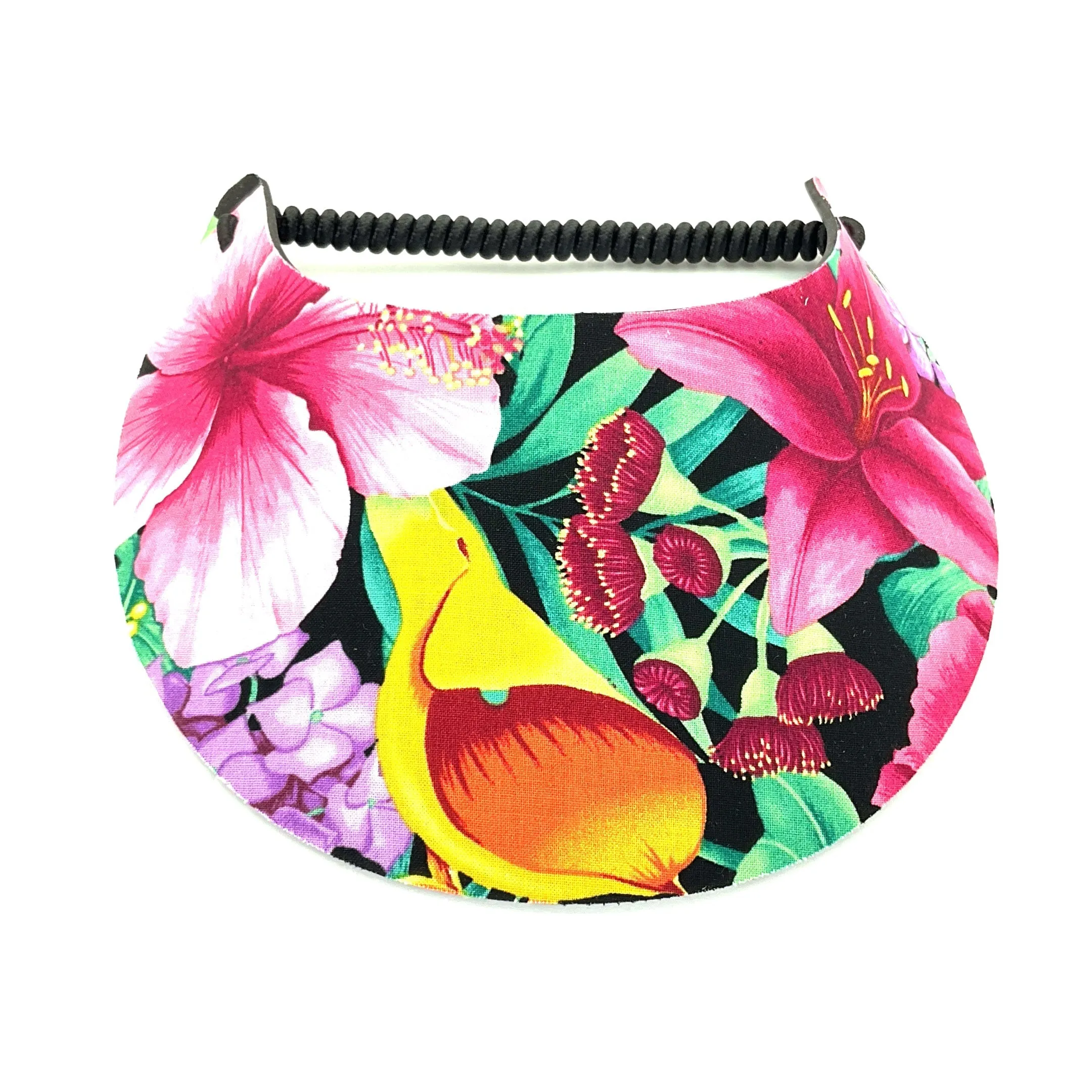 Tropical Print Foam Sun Visor