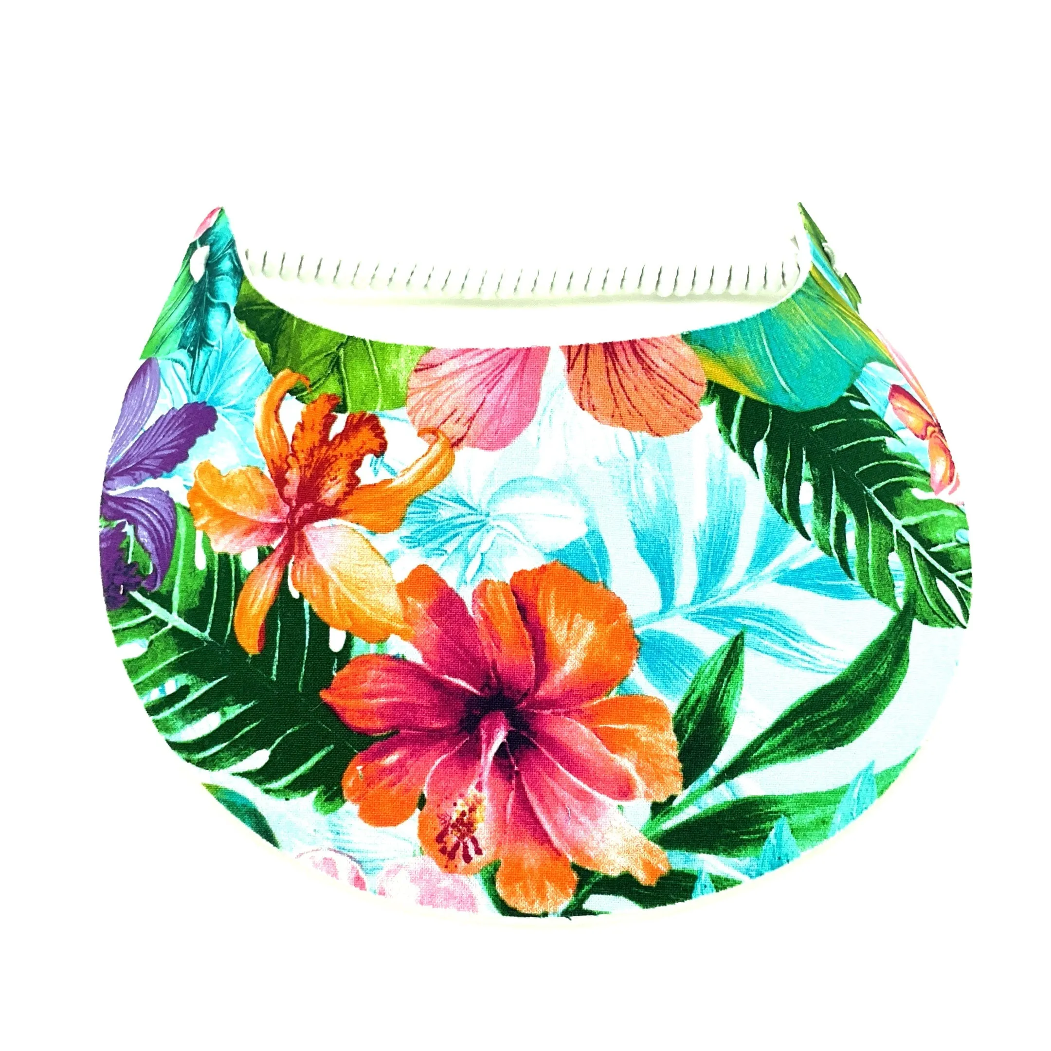 Tropical Print Foam Sun Visor