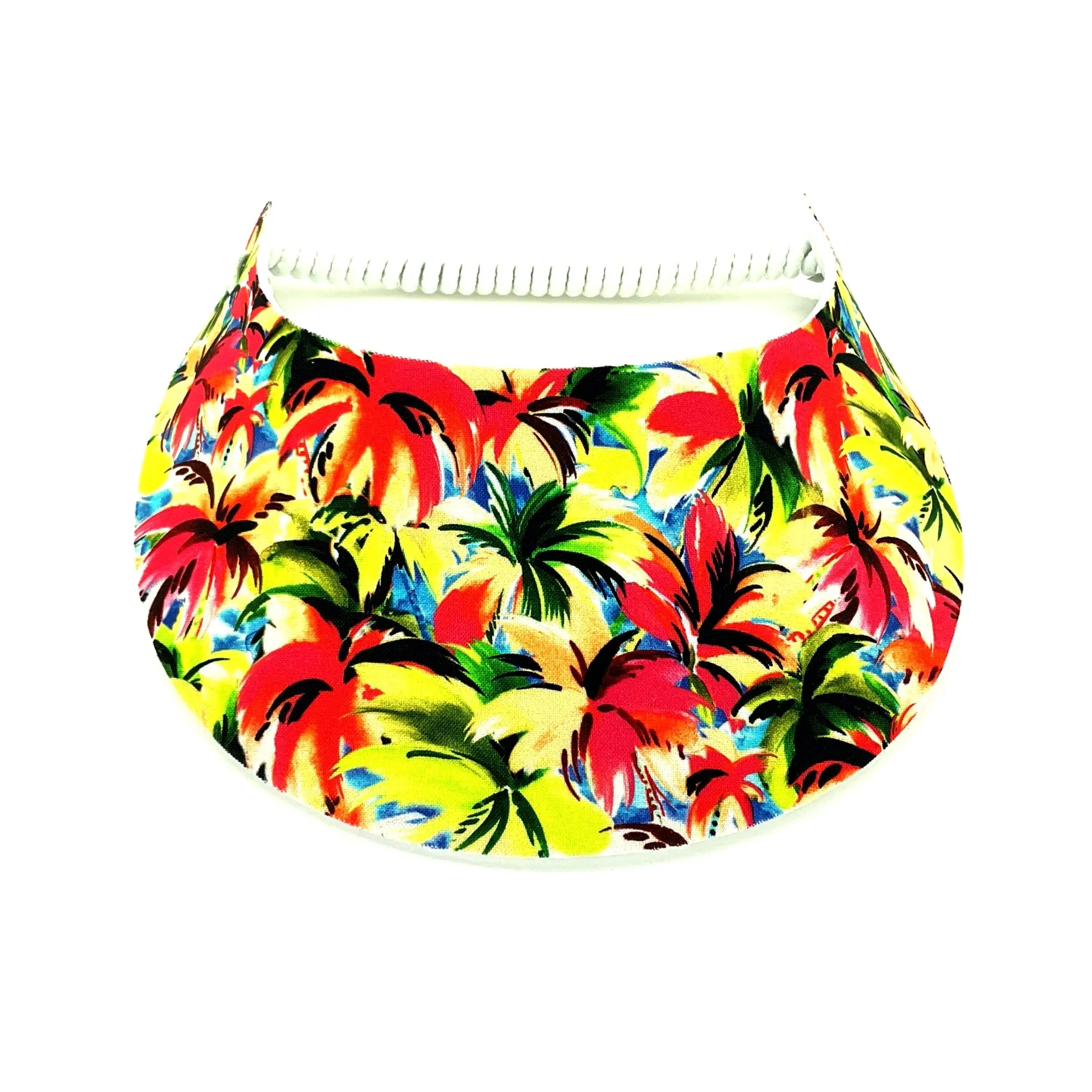 Tropical Print Foam Sun Visor