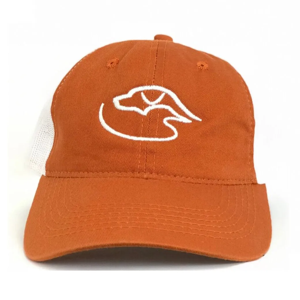 Trucker Logo ~ Burnt Orange/White