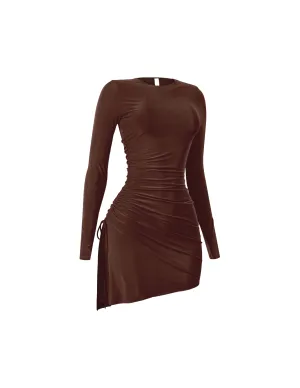 Truffle Temptation Long Sleeve Mini Dress