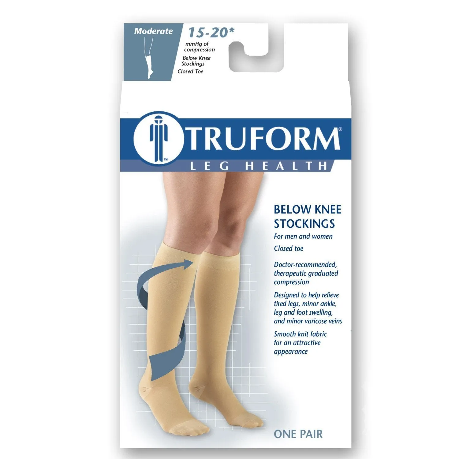 TRUFORM® Knee High 15-20 mmHg