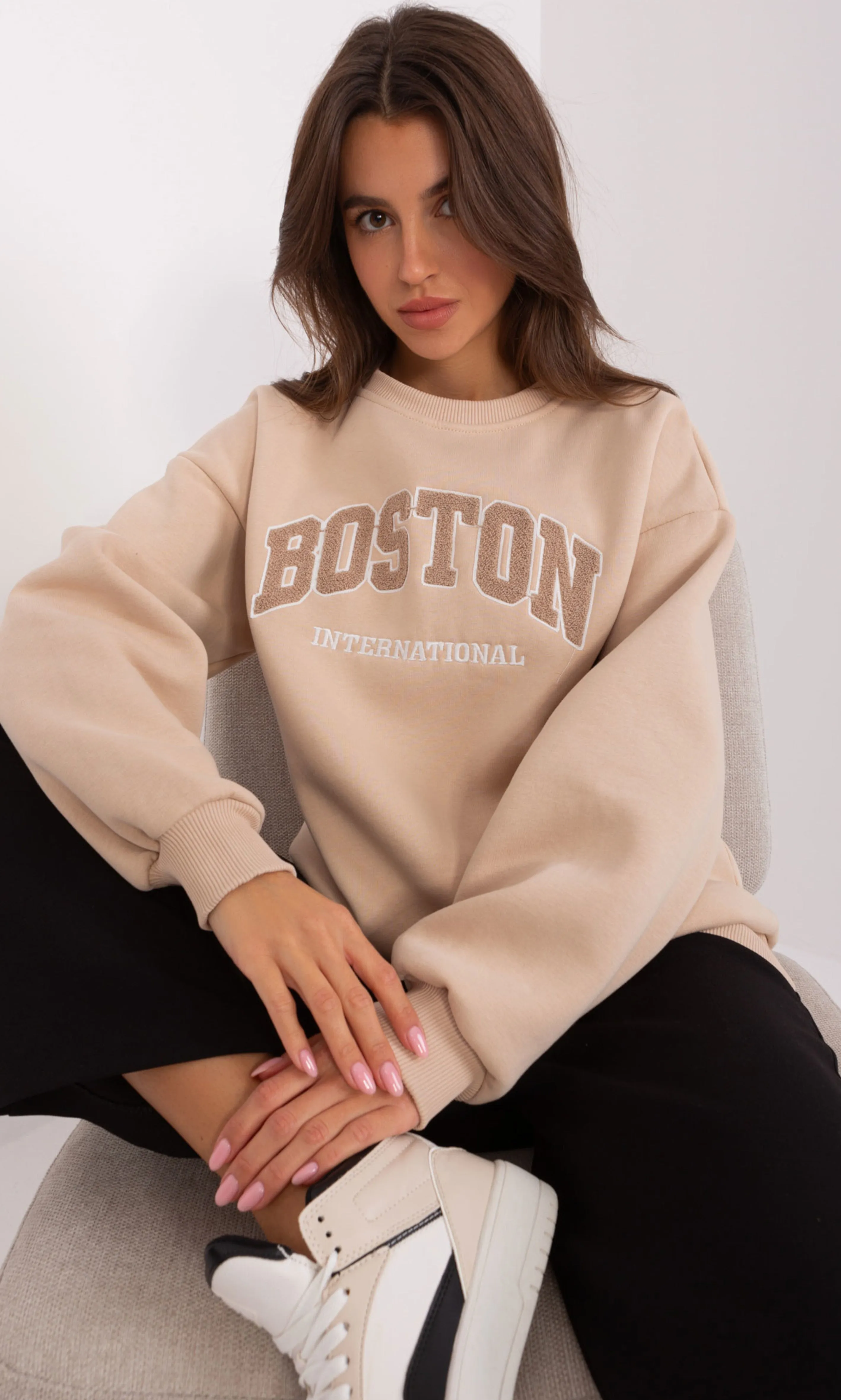 Trui boston Beige