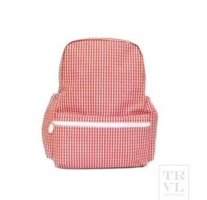 TRVL BACKPACKER - GINGHAM RED