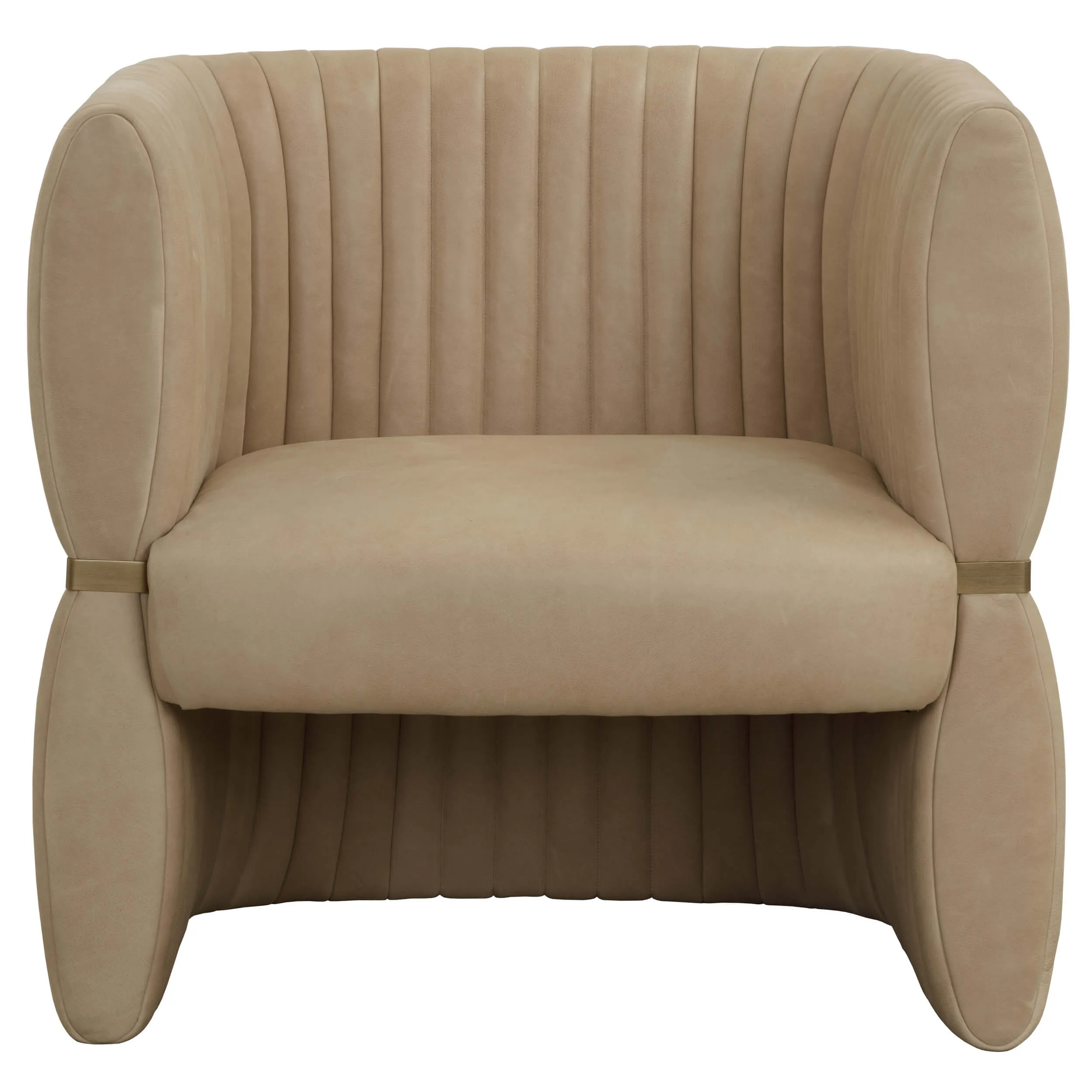 Tryor Leather Chair, Sahara Sand