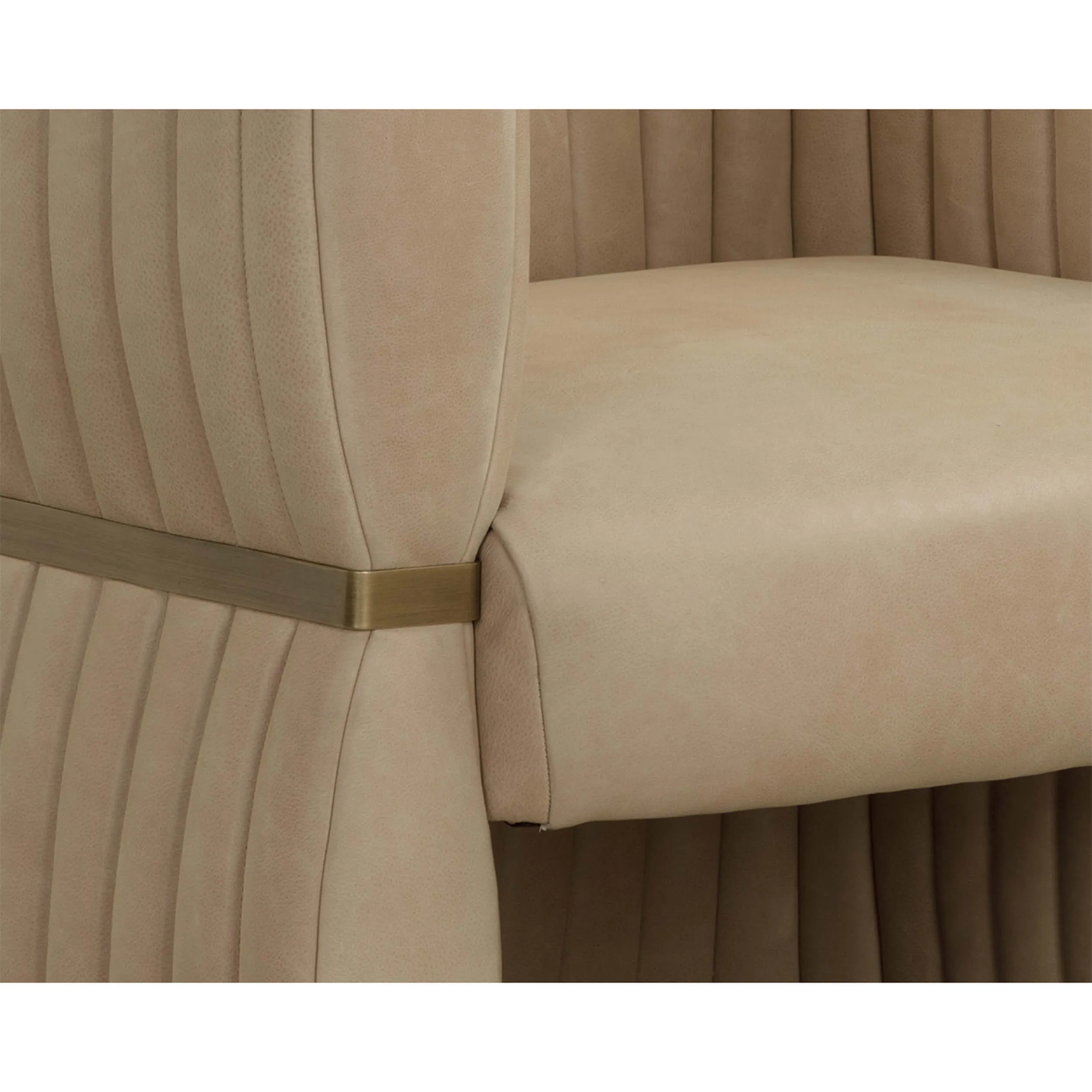 Tryor Leather Chair, Sahara Sand