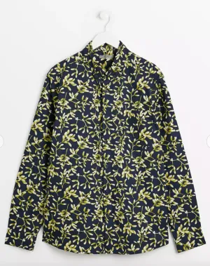 Tu Navy Yellow Floral Printed Mens Shirt