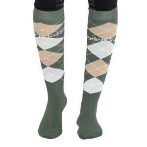 TuffRider Argyle Knee Hi Socks