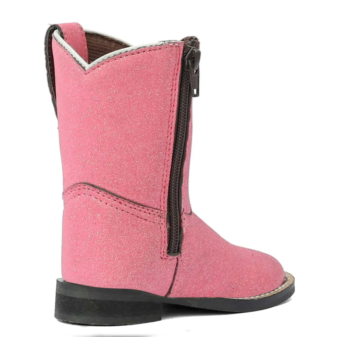 TuffRider Toddler Pink Glitter Western Boot