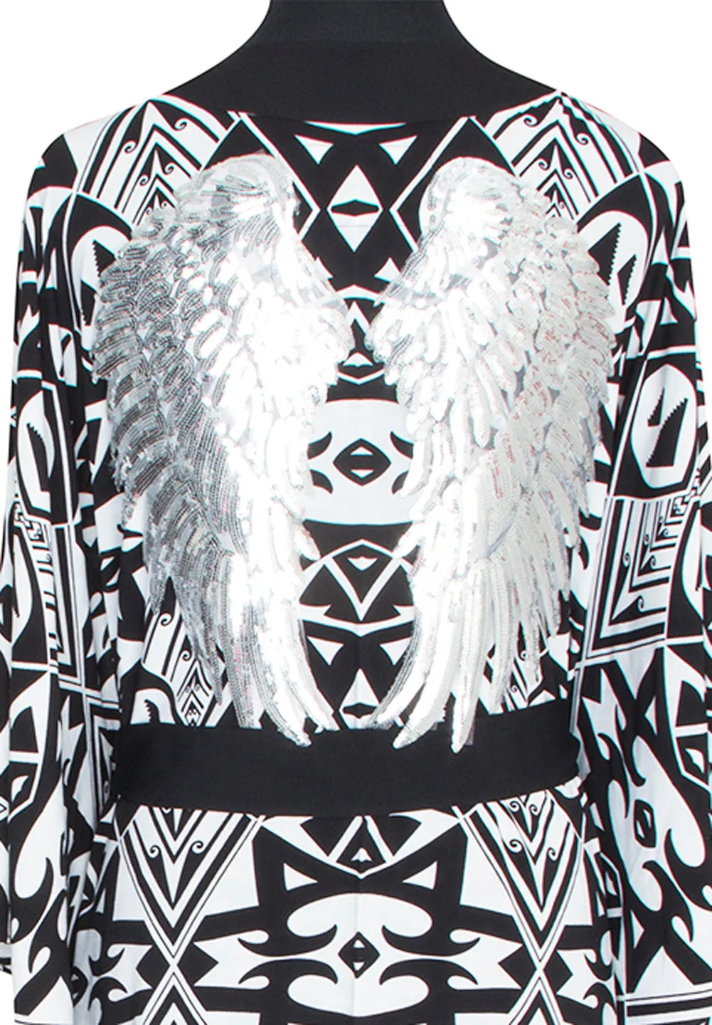 Tulum – Feathers Kimono Wings (Black)