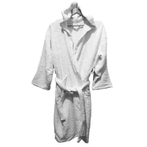 Turkish Terry Towel White Bathrobe