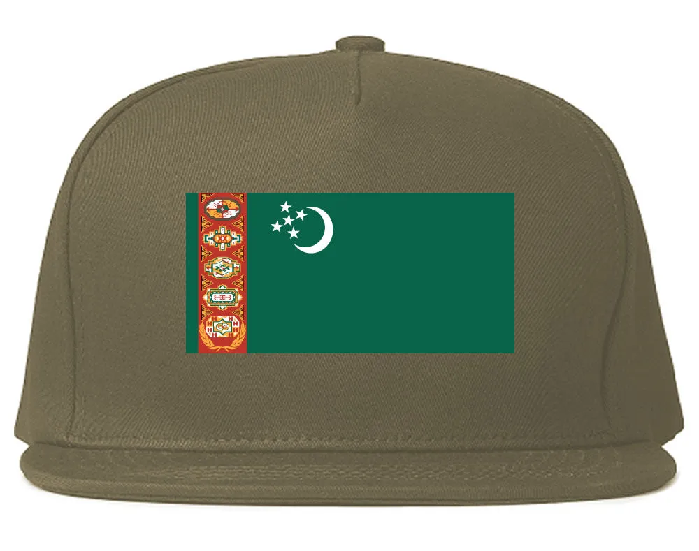 Turkmenistan Flag Country Printed Snapback Hat Cap