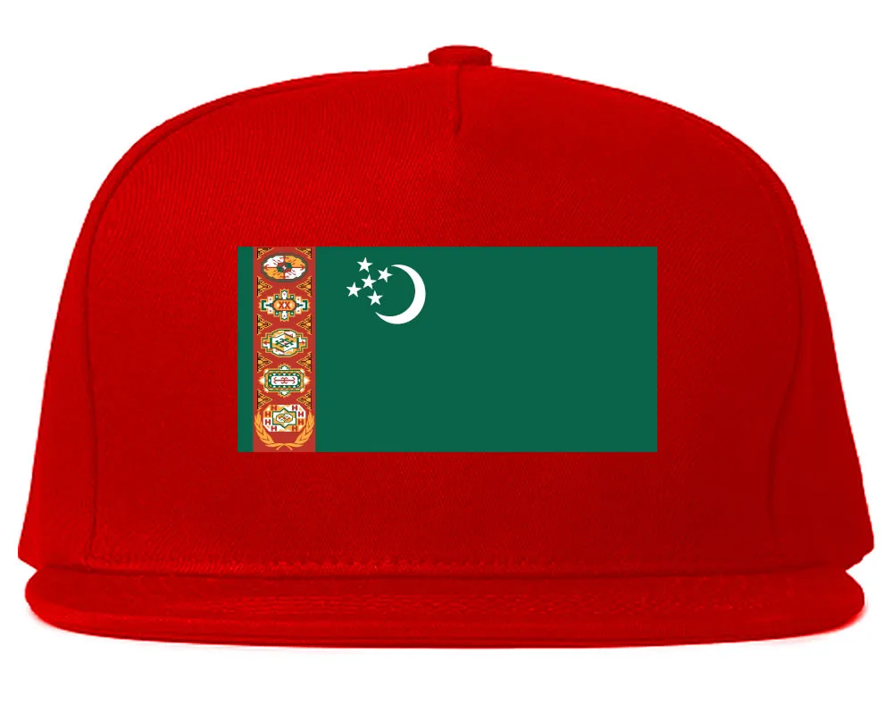 Turkmenistan Flag Country Printed Snapback Hat Cap