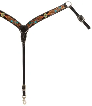 Turquoise Cross Navajo Arrow Contoured Breast Collar