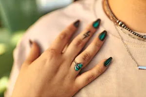 Turquoise Double Stone Ring