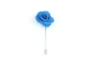 Turquoise Flower Lapel Pin