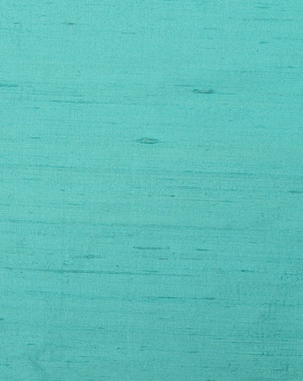 Turquoise Plain Raw Silk Fabric