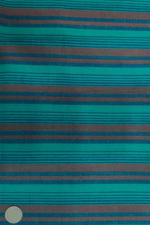 Turquoise Theme Stripe Cotton Novelty COT-193