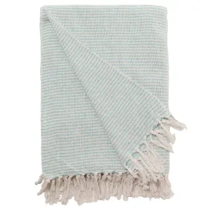 Turquoise Woven Throw