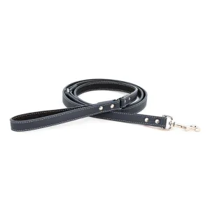 Tuscan Leather Dog Leash Slate Grey