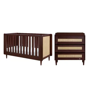 Tutti Bambini Japandi 2 Piece Room Set  - Warm Walnut