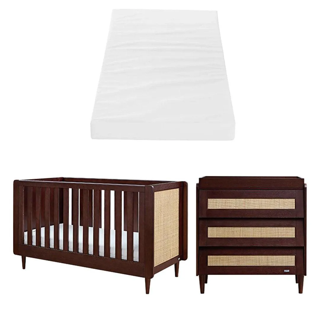 Tutti Bambini Japandi 2 Piece Room Set  - Warm Walnut