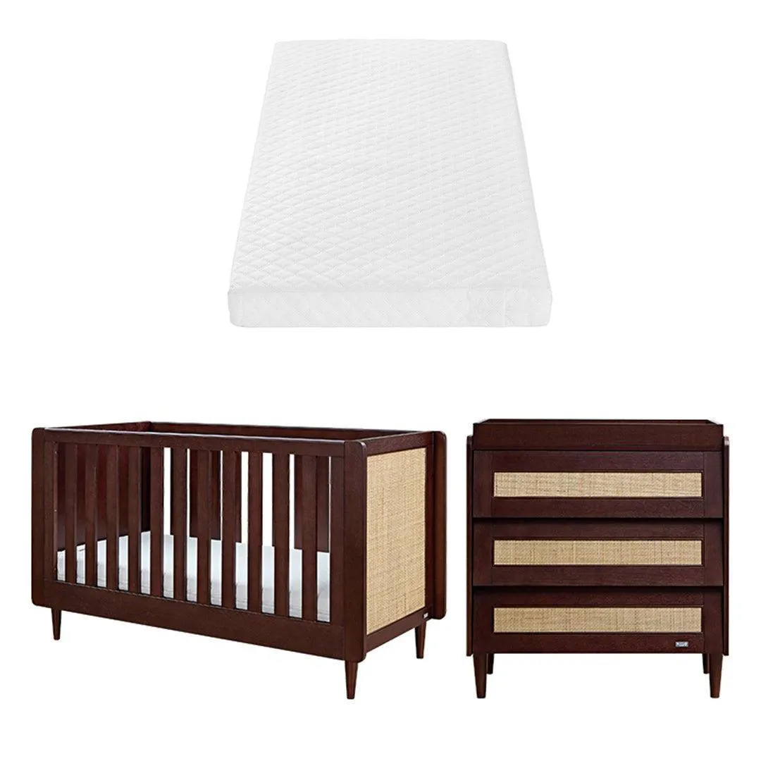 Tutti Bambini Japandi 2 Piece Room Set  - Warm Walnut