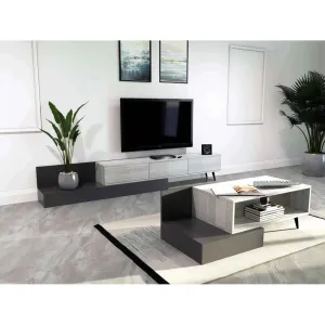 TV Table Set with Center Table and Buffet – Complete Living Room Solution