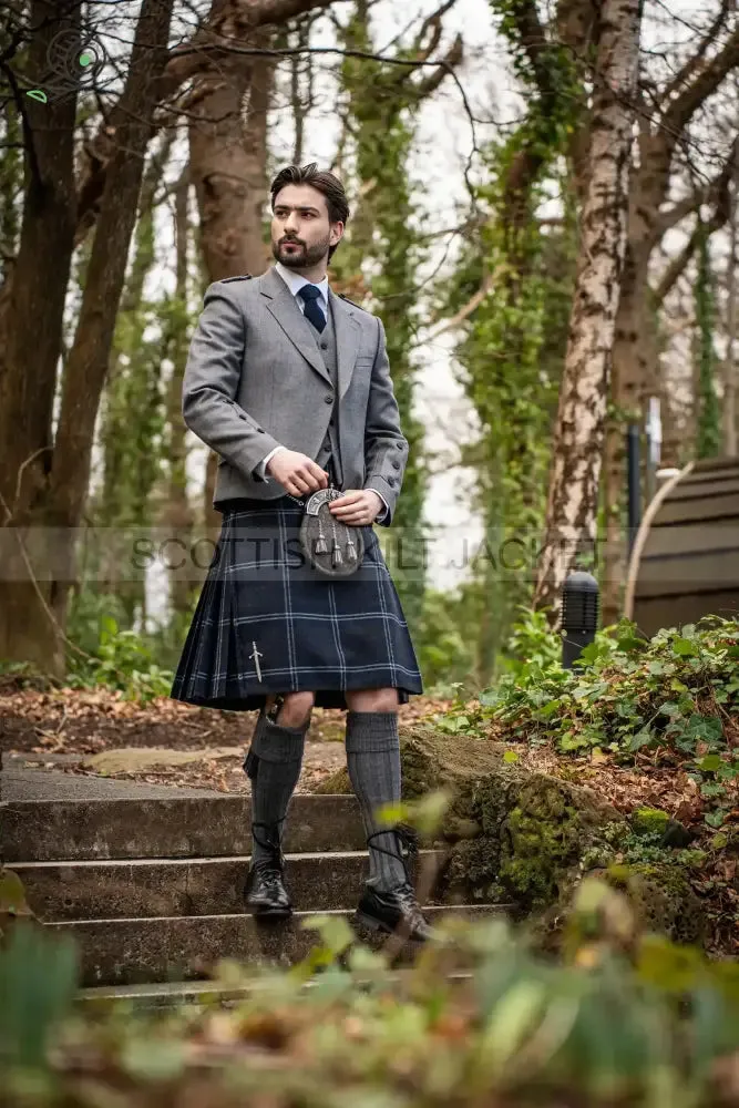 TWEED KILT OUTFIT IN GREY CRAIL