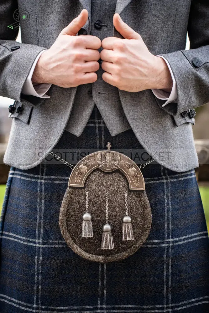 TWEED KILT OUTFIT IN GREY CRAIL