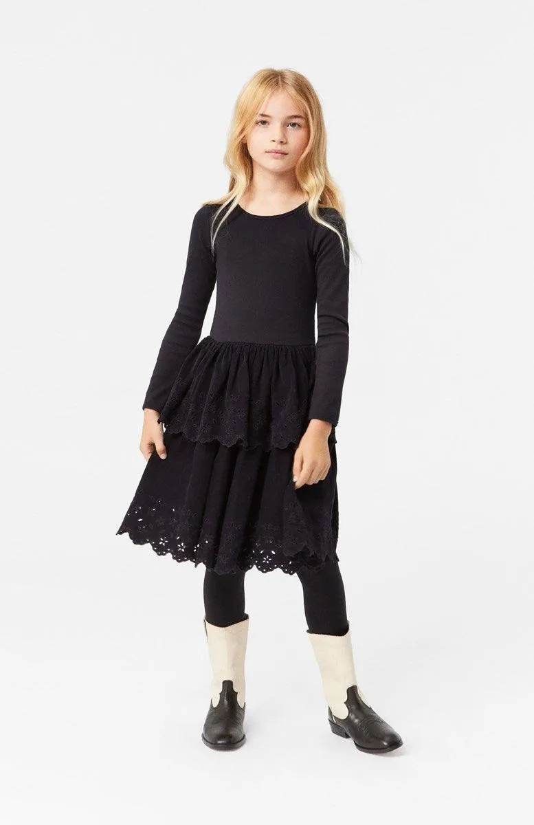 Tween Dresses | Cerena Black Long Sleeve Dress | Molo