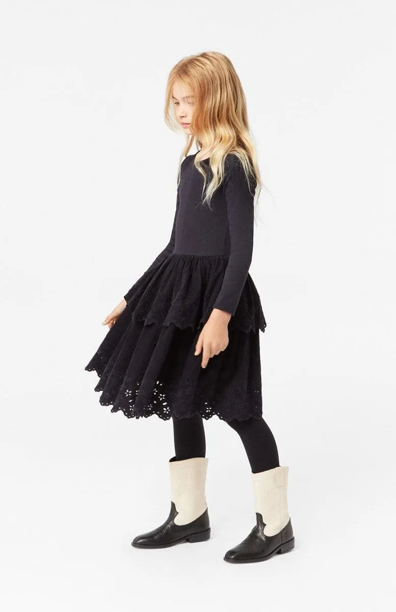 Tween Dresses | Cerena Black Long Sleeve Dress | Molo