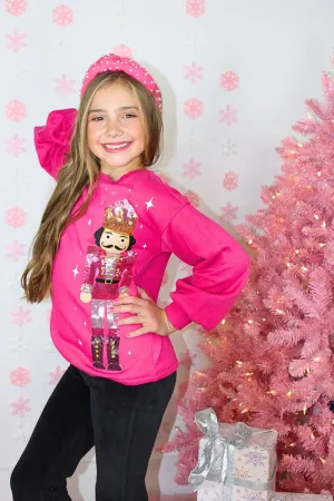 Tween Hot Pink Nutcracker Sweatshirt