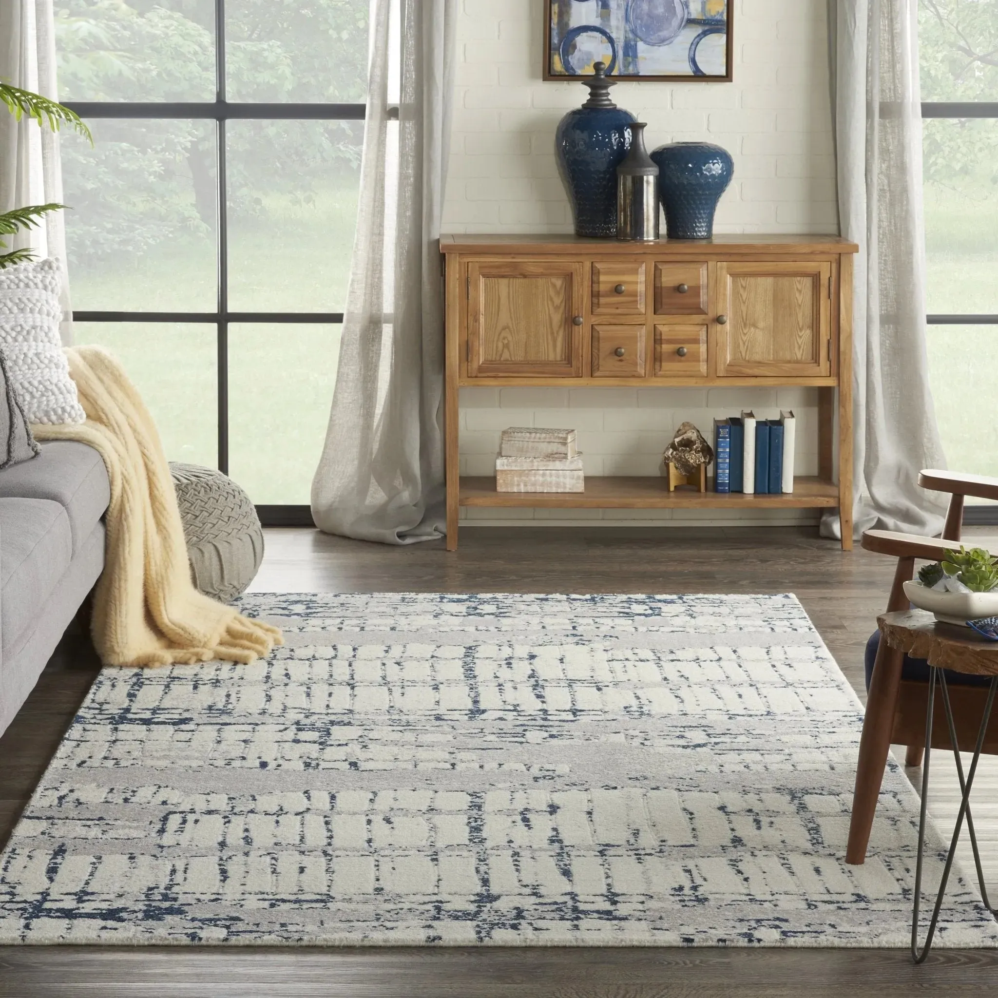 Twilight TWI10 Ivory/Navy Rug