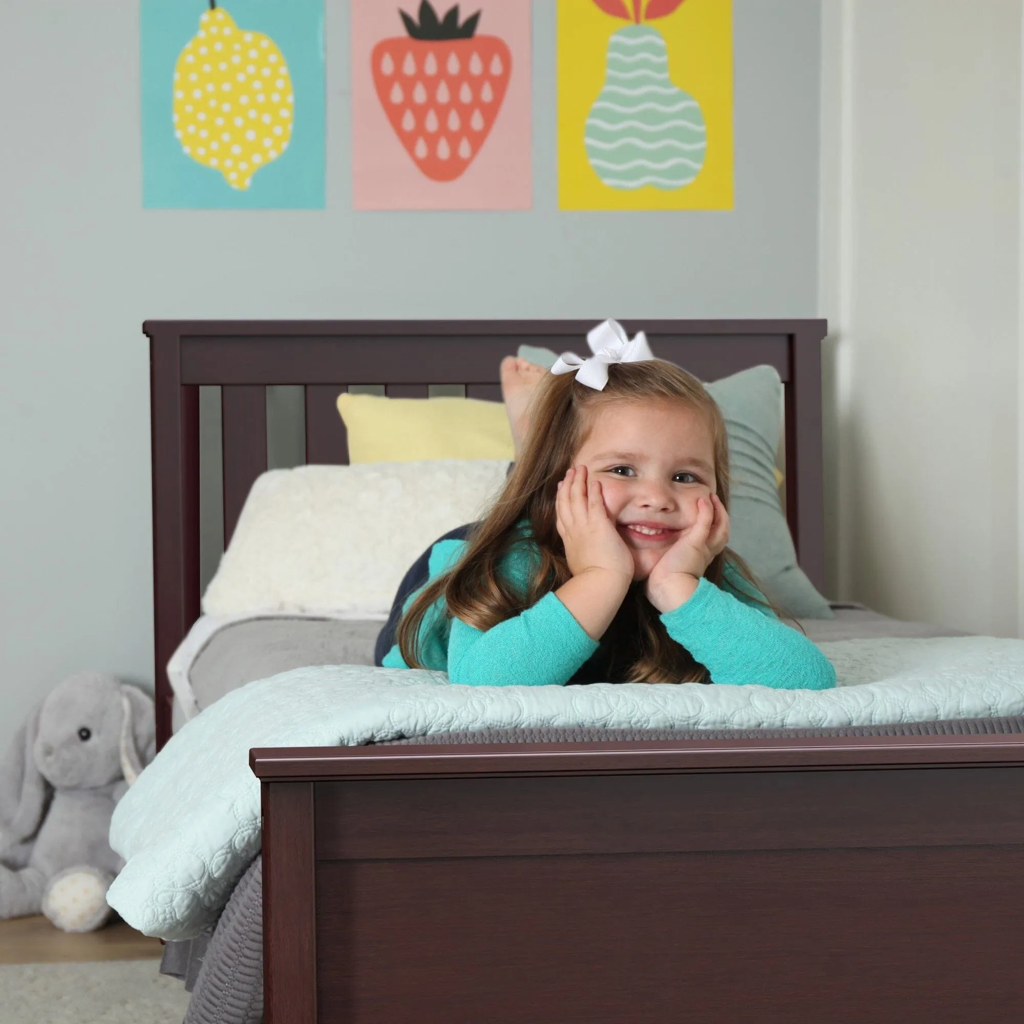 Twin Slatted Bed With Storage Drawers