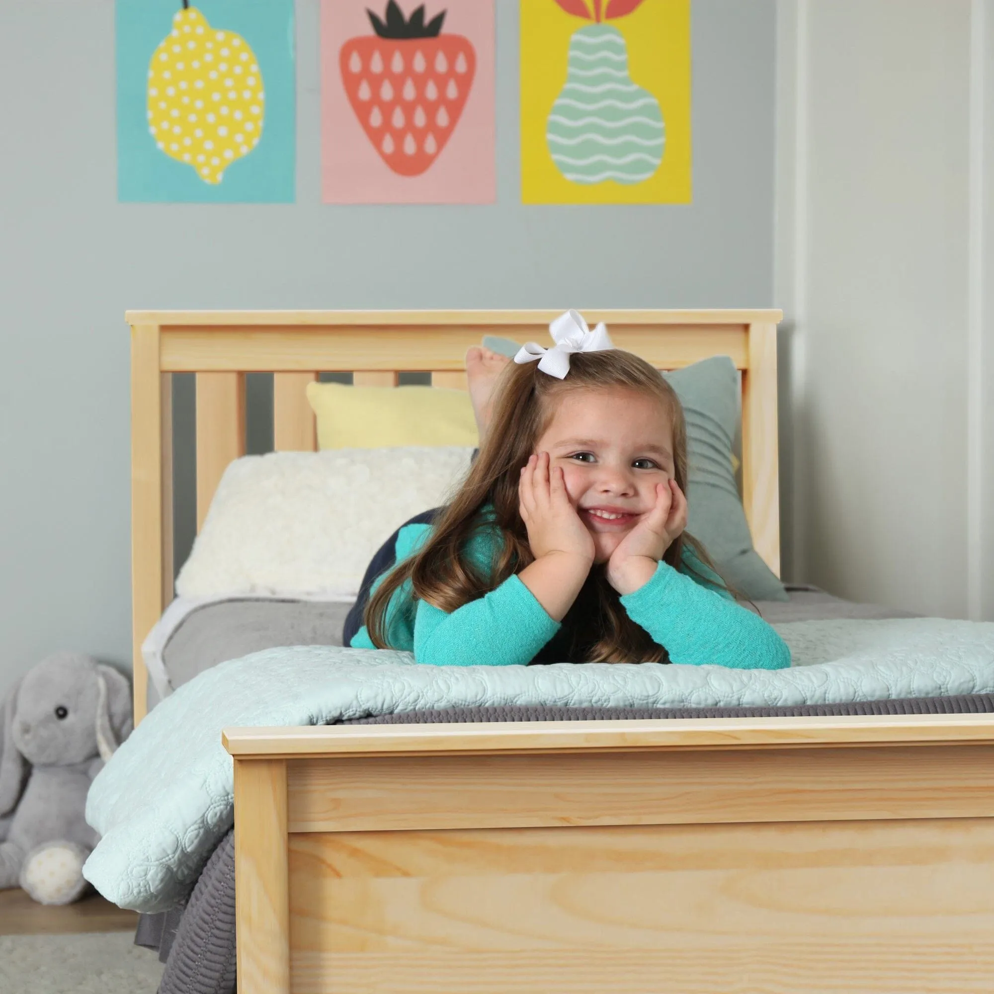 Twin Slatted Bed With Storage Drawers