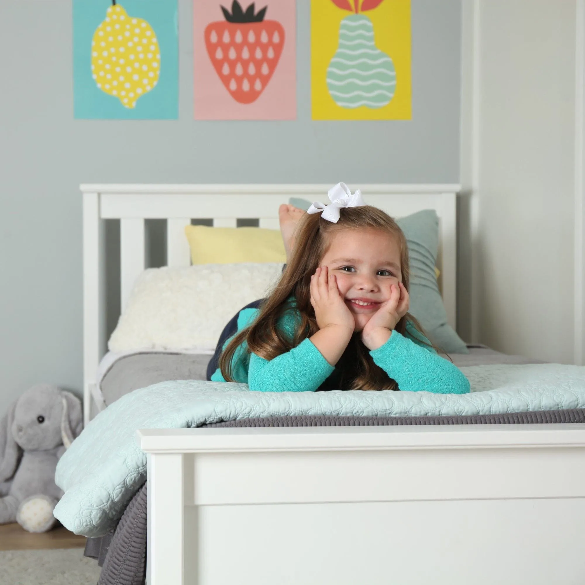 Twin Slatted Bed With Storage Drawers