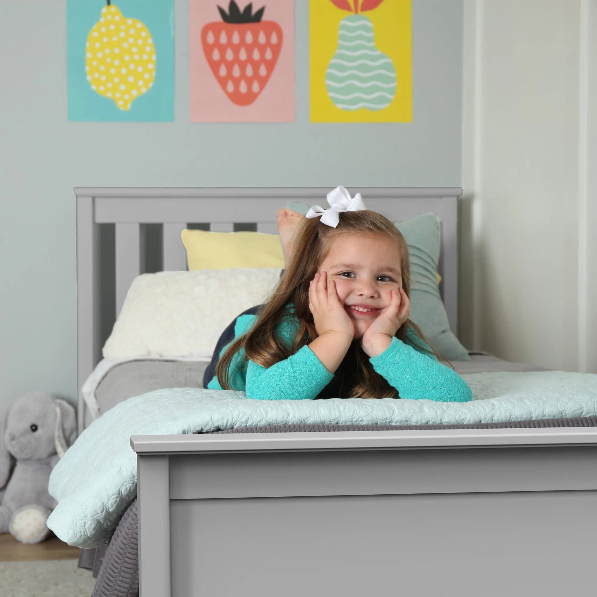 Twin Slatted Bed With Storage Drawers