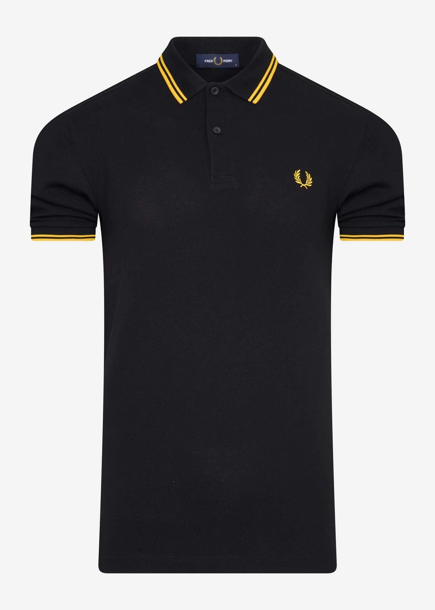 Twin tipped aw polo - black / new yellow