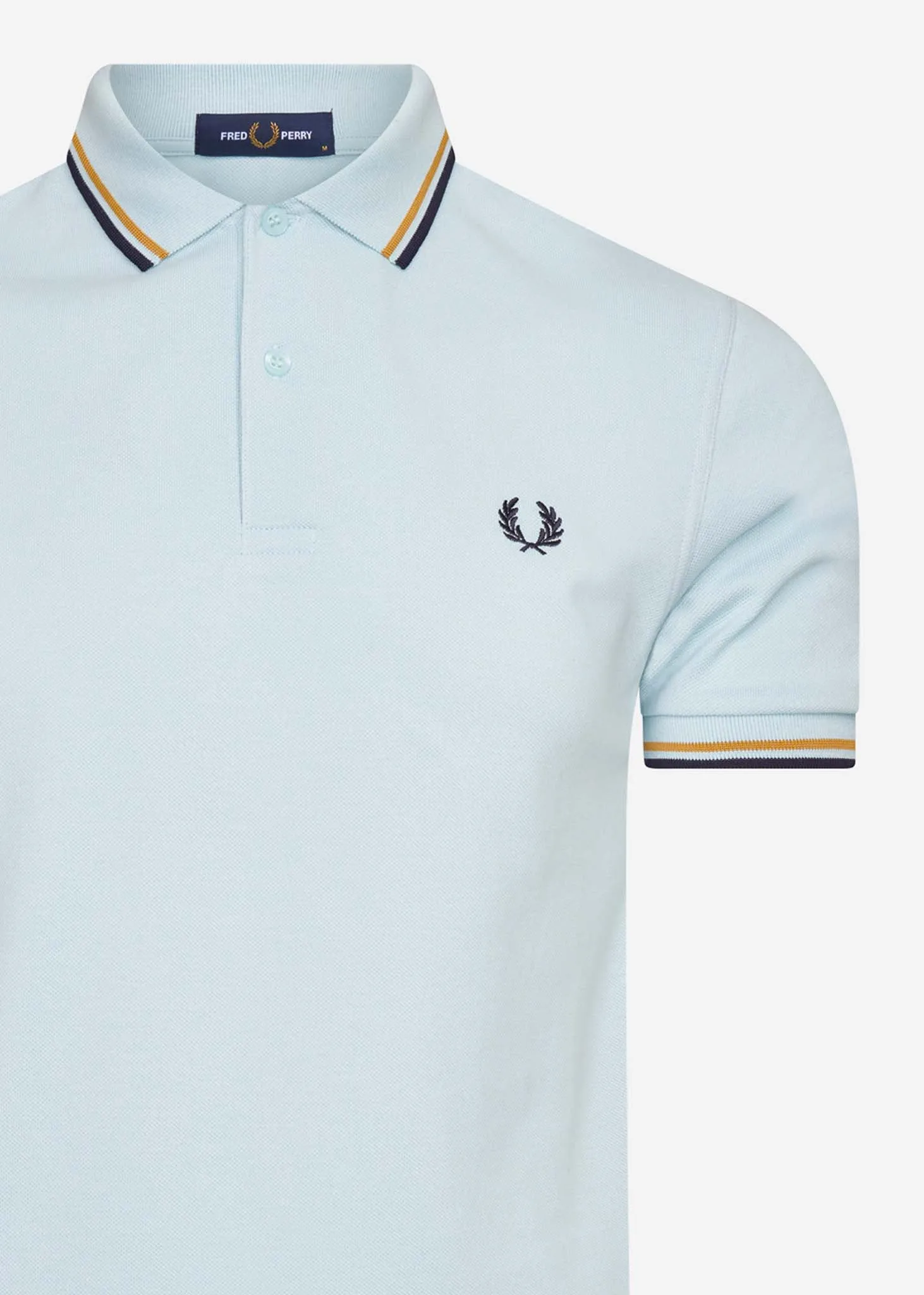 Twin tipped aw polo - chalk gold