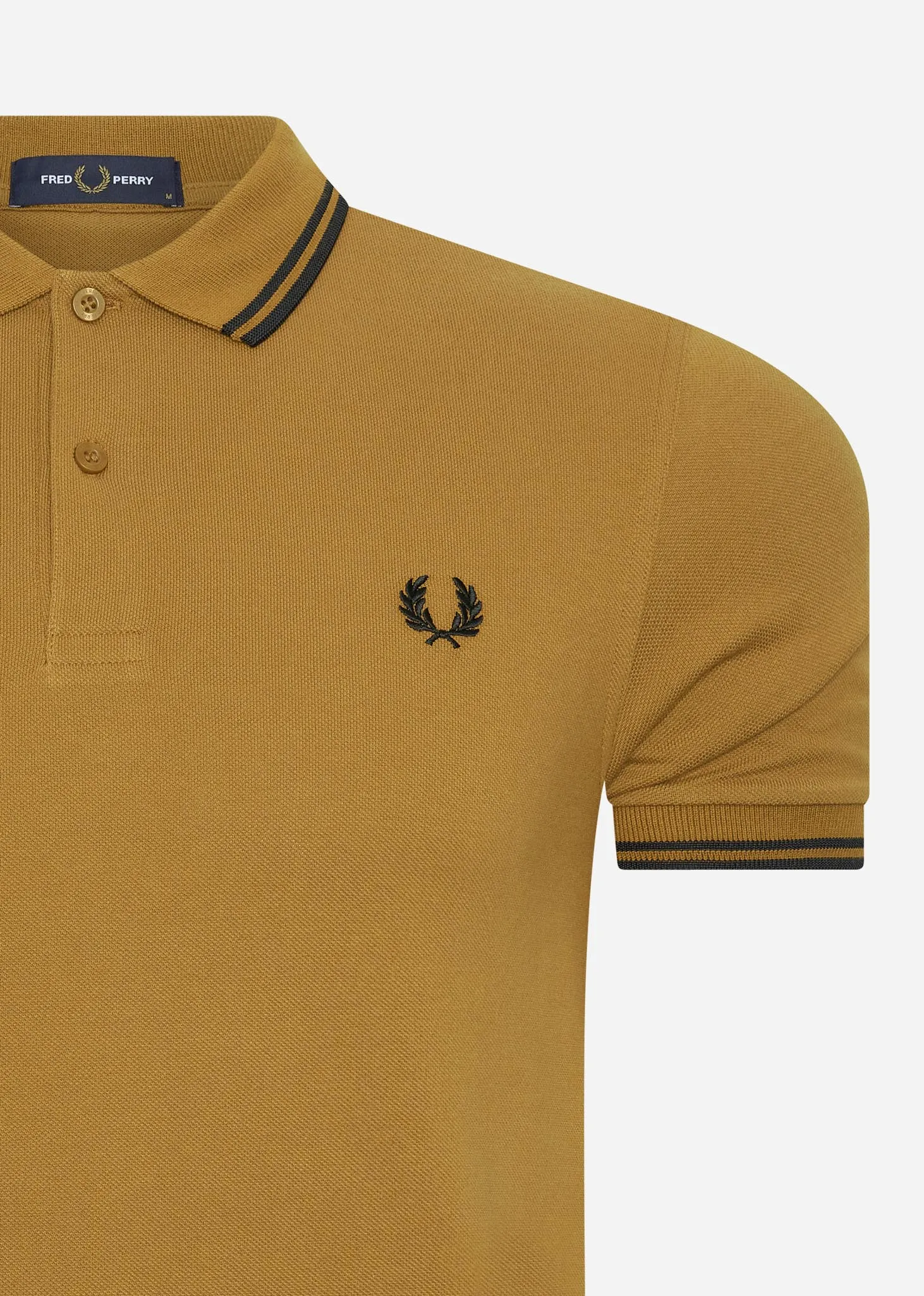 Twin tipped polo - dark caramel black