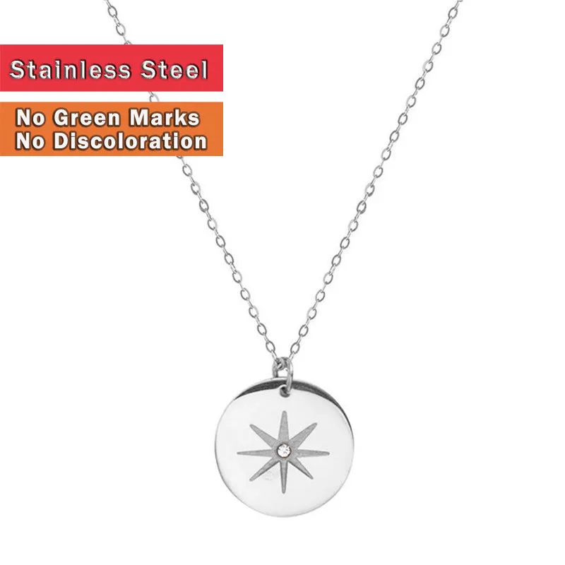 Twinkle S/Steel Silver Pendant & Chain