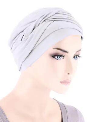 TWIST-WHITE#Twisty Turban in Buttery Soft White