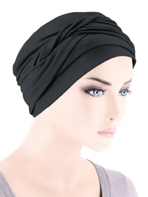 Twisty Turban Buttery Soft Black