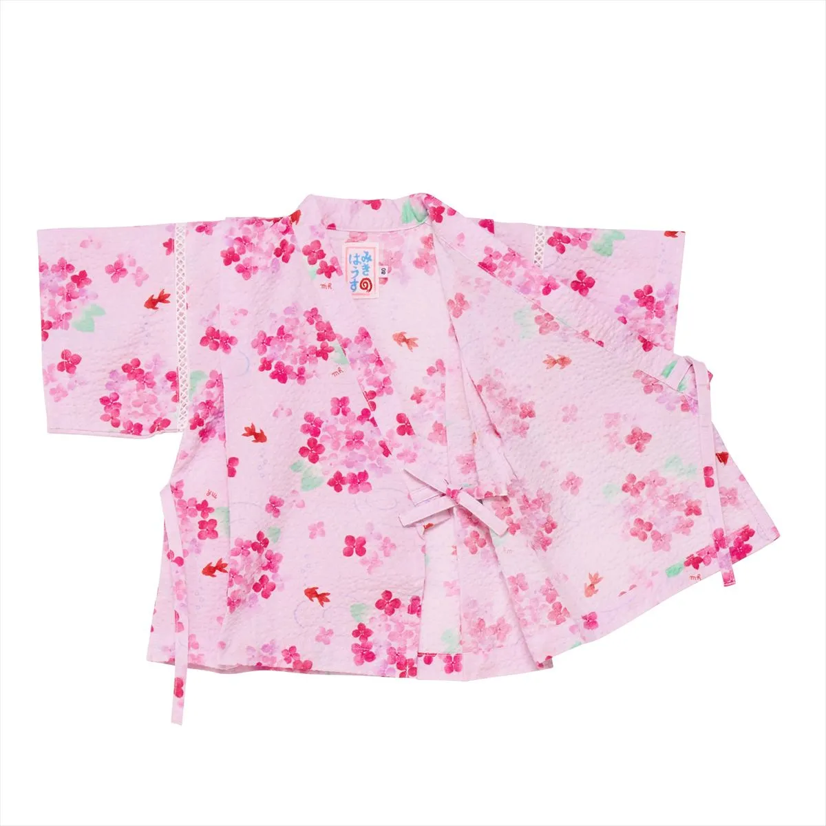 Two-Piece Floral Ripple Kimono Jinbei